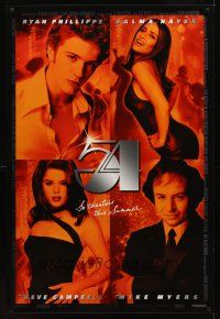 2c666 STUDIO 54 advance 1sh '99 Ryan Phillipe, Salma Hayek, Neve Campbell, Mike Myers as Rubell!