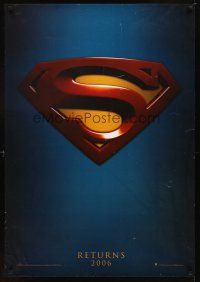 2c671 SUPERMAN RETURNS teaser 1sh '06 Bryan Singer, Brandon Routh, Kate Bosworth, Kevin Spacey