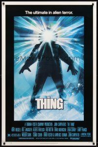 2c694 THING 1sh '82 John Carpenter, cool sci-fi horror art by Drew Struzan!