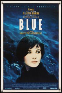 2c697 THREE COLORS: BLUE 1sh '93 Juliette Binoche, part of Krzysztof Kieslowski's trilogy!