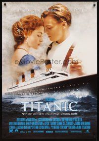 2c706 TITANIC commercial poster '97 Leonardo DiCaprio, Kate Winslet, directed by James Cameron!