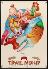 2c717 TRAIL MIX-UP DS 1sh '93 cartoon art Roger Rabbit, Baby Herman, Jessica Rabbit!