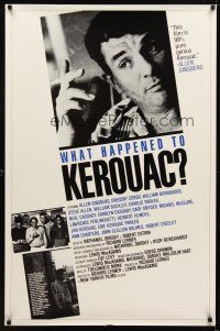 2c757 WHAT HAPPENED TO KEROUAC 1sh '86 like spiders across the stars, cool image of Jack!