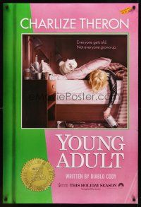 2c796 YOUNG ADULT teaser DS 1sh '11 Charlize Theron, everyone gets old, not everyone grows up!