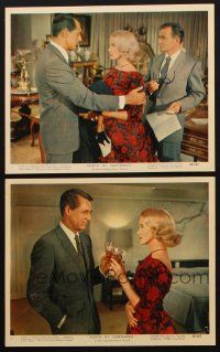 2e244 NORTH BY NORTHWEST 2 color 8x10 stills '59 Cary Grant, Eva Marie Saint, Alfred Hitchcock
