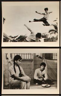 2e407 FISTS OF FURY 8 8x10 stills '73 Bruce Lee, cool action kung fu images!