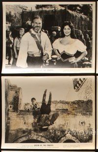 2e597 QUEEN OF THE PIRATES 5 8x10 stills '61 sexy Italian swashbuckler Gianna Maria Canale!