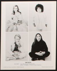 2e552 SHE-DEVIL 6 8x10 stills '89 Rosanne Barr, Meryl Streep, Ed Begley Jr, director Susan Seidelman