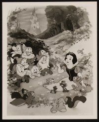 2e748 SNOW WHITE & THE SEVEN DWARFS 2 8x10 stills R40s wonderful classic Disney cartoon images!