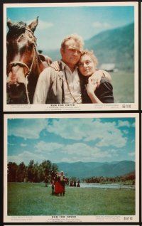2e144 RUN FOR COVER 9 color 8x10 stills '55 James Cagney, Viveca Lindfors, directed by Nicholas Ray