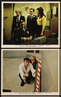 2e076 HOW TO STEAL THE WORLD 8 color English FOH LCs '68 Robert Vaughn, D. McCallum, Man from UNCLE!