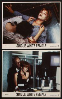 2e187 SINGLE WHITE FEMALE 8 8x10 mini LCs '92 Bridget Fonda, Jennifer Jason-Leigh, Barbet Schroeder!