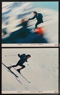 2e189 SNOW JOB 8 8x10 mini LCs '72 Jean-Claude Killy is a thief on skis after $240,000!