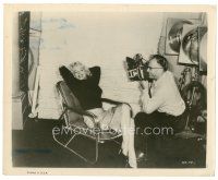 2g007 MARILYN MONROE 8x10 still '50s wonderful image of her being photographed smiling in chair!