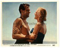 2g023 BRIDGE ON THE RIVER KWAI color 8x10 still '58 c/u of barechested William Holden & Ann Sears!