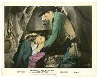 2g042 MAN OF THE WEST color 8x10 still '58 Julie London rests her head on Gary Cooper's leg!