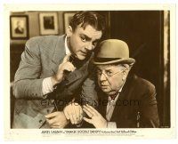 2g066 YANKEE DOODLE DANDY color-glos 8x10 still '42 c/u of James Cagney talking to S.Z. Sakall!