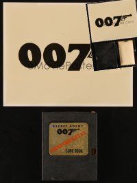 2h069 LOT OF 2 JAMES BOND PROMO ITEMS FROM THE 1960s '60s cool decal & secret agent code book!