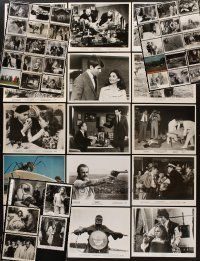 2h104 LOT OF 50 B&W & COLOR HORROR/SCI-FI STILLS '50s-70s wacky monsters & victims!