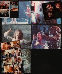 2h127 LOT OF 4 COLOR STILL SETS '70s-80s includes some great horror images with monsters!