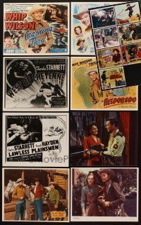 2h140 LOT OF 15 COLOR 8X10 REPROS OF WESTERN LOBBY CARDS '80s Roy Rogers, Whip Wilson & more!