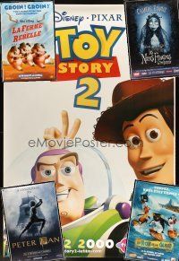 2h175 LOT OF 17 UNFOLDED DOUBLE-SIDED FRENCH ONE-PANELS '99-07 Toy Story 2, Peter Pan & more!