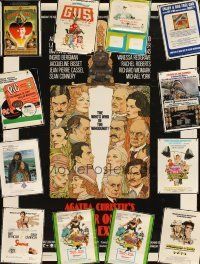 2h181 LOT OF 13 UNFOLDED SPECIAL AND 30X40 POSTERS '70 - '76 Murder on the Orient Express & more!