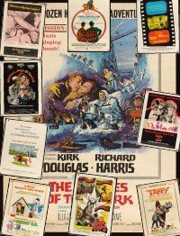 2h184 LOT OF 10 UNFOLDED 30x40s '65 - '77 Heroes of Telemark, What's Up Doc, Shaggy D.A. & more!