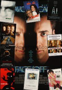 2h227 LOT OF 41 UNFOLDED ONE-SHEETS '90 - '04 Face/Off, Space Jam, Quiz Show & many more!