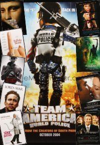 2h237 LOT OF 35 UNFOLDED DOUBLE-SIDED ONE-SHEETS '89 - '06 Team America, Lord of War & more!