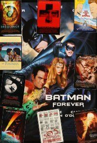 2h239 LOT OF 34 UNFOLDED ONE-SHEETS '94 - '02 Batman Forever, Sleepy Hollow, Talented Mr. Ripley