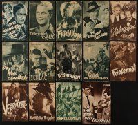 2h078 LOT OF 14 AUSTRIAN PROGRAMS '30s many great images from non-U.S. movies!