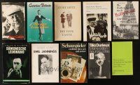 2h087 LOT OF 10 GERMAN SOFTCOVER BOOKS '60s-80s Emil Jannings, Jean Gabin & more!