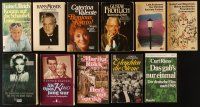 2h086 LOT OF 11 GERMAN SOFTCOVER BOOKS '60s-80s Marlene Dietrich, Hans Moser, Gustav Frohlich