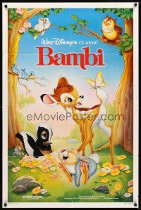 2j091 BAMBI 1sh R88 Walt Disney cartoon deer classic, great art with Thumper & Flower!