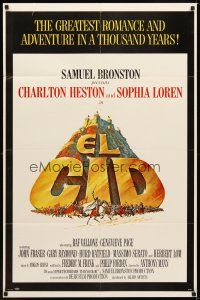 2j313 EL CID 1sh '61 Anthony Mann directed, Charlton Heston, sexy Sophia Loren!