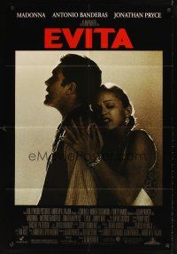 2j328 EVITA DS 1sh '96 Madonna as Eva Peron, Antonio Banderas, Alan Parker, Oliver Stone