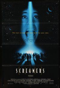 2j739 SCREAMERS DS 1sh '95 Peter Weller, the last scream you hear will be your own!