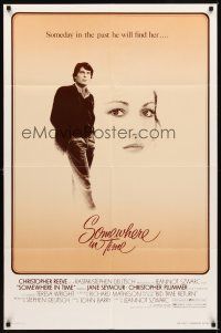 2j791 SOMEWHERE IN TIME 1sh '80 Christopher Reeve, Jane Seymour, cult classic!