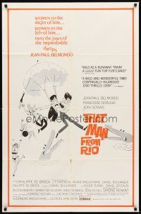 2j871 THAT MAN FROM RIO 1sh '64 L'homme de Rio, suave secret agent Jean-Paul Belmondo!