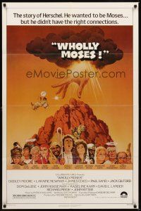 2j958 WHOLLY MOSES 1sh '80 great Jack Rickard art, the story of Herschel the Moses wannabe!