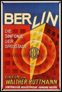 2k583 BERLIN: SYMPHONY OF A GREAT CITY German commercial poster '00s wonderful artwork!