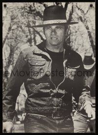 2k611 BILLY JACK commercial poster '71 best close up of Tom Laughlin wearing hat!