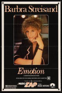 2k299 BARBRA STREISAND EMOTION music video poster '84 great close image from the album cover!