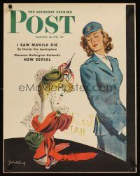 2k029 SATURDAY EVENING POST SEPTEMBER 26, 1942 magazine special 22x28 '42 Bundy art!