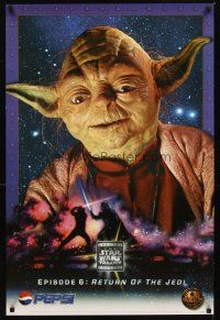 2k059 STAR WARS TRILOGY Pepsi tie-in special 24x36 '96 cool image of Yoda!