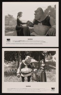 2m668 SHREK 2 8x10 stills '01 great computer animation images + color 4th of July ad!