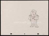 2m242 BIG BOY animation art '80s great cartoon pencil drawing of the famous food mascot!