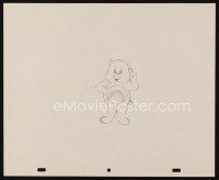 2m246 CARE BEARS animation art '80s great cartoon pencil drawing of Cheer Bear!