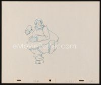 2m256 FAT ALBERT animation art '70s great cartoon pencil drawing of Bill Cosby's character!